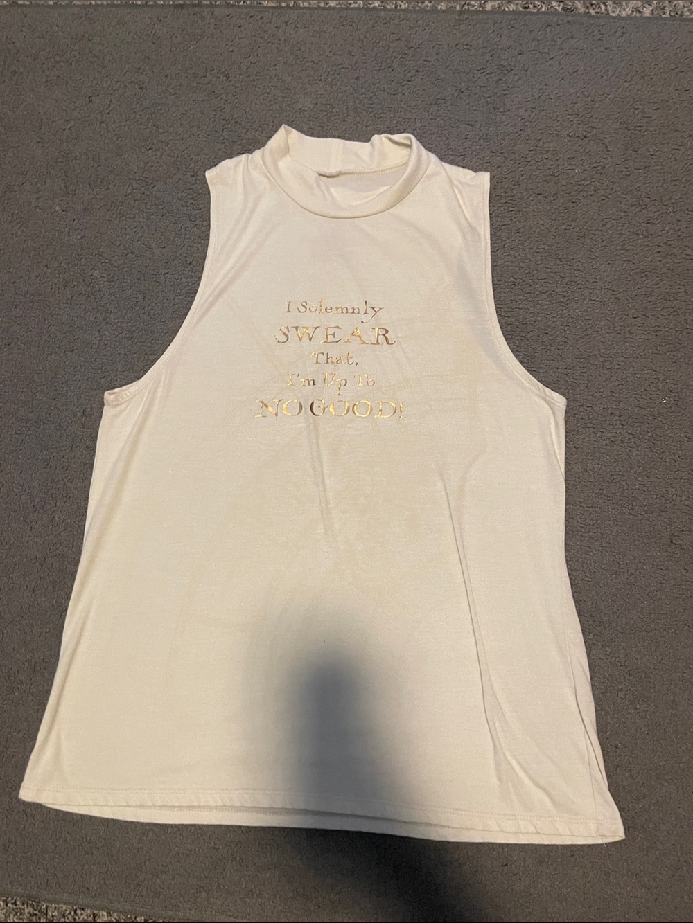 Women's Harry Potter Sun Activated Cream High-Neck Graphic Tank Top